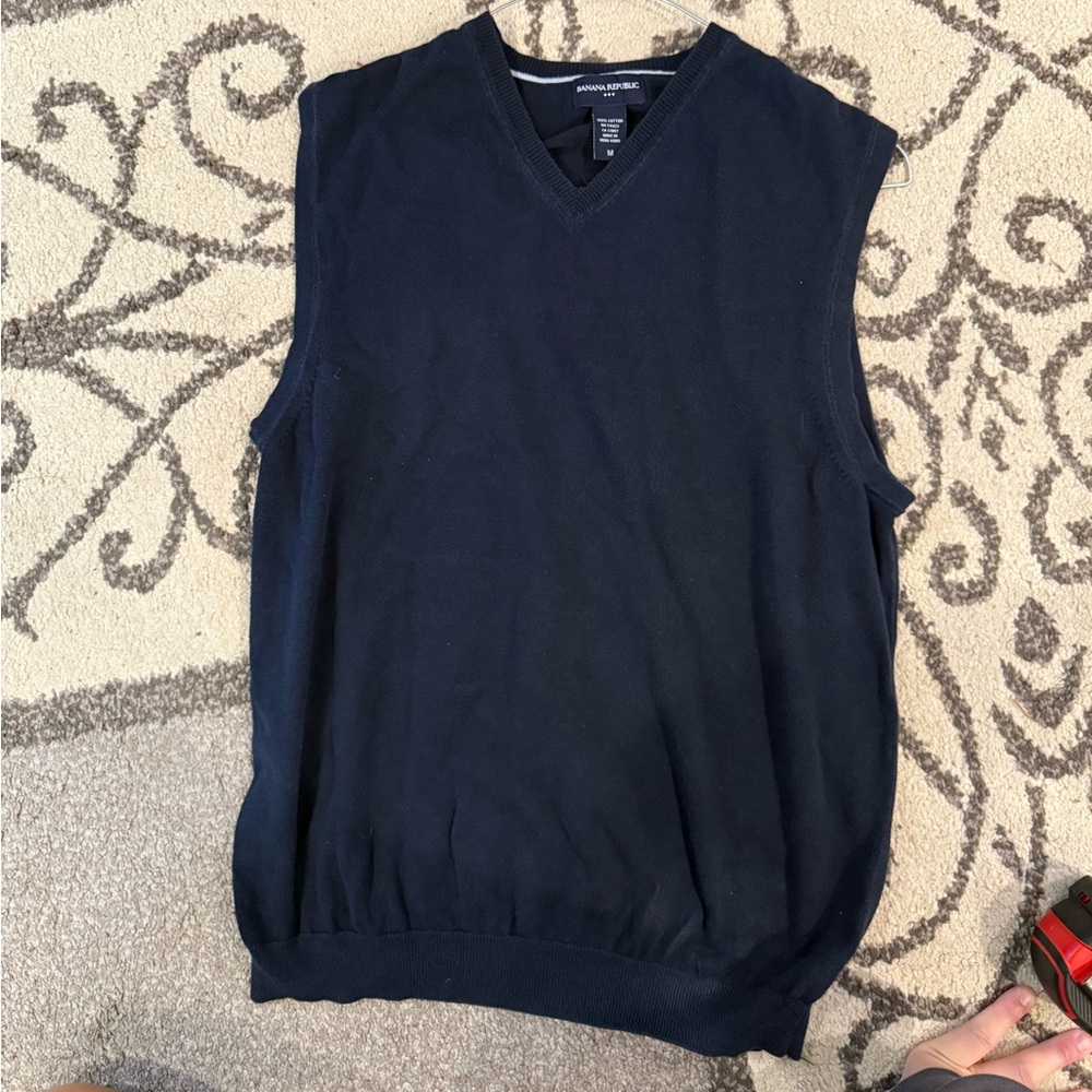 Navy Blue Banana Republic Vest Size Medium